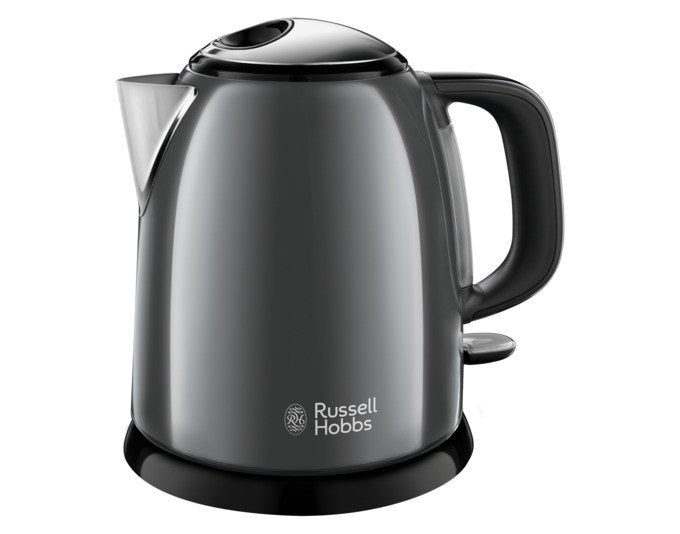RUSSEL HOBBS Wasserkocher 24993-70 Colours Plus Mini storm grey 1 l in Grau, Chrom, Silber präsentiert im Onlineshop von KAQTU Design AG. Wasserkocher ist von RUSSEL HOBBS