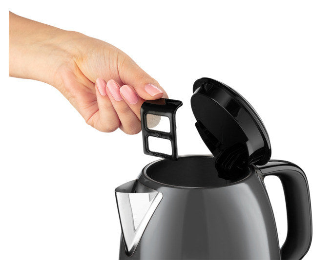 RUSSEL HOBBS Wasserkocher 24993-70 Colours Plus Mini storm grey 1 l in Grau, Chrom, Silber präsentiert im Onlineshop von KAQTU Design AG. Wasserkocher ist von RUSSEL HOBBS