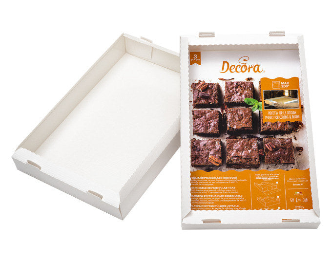 DECORA Backbleche Einweg rechteckig 3er Pack 38x24 cm in präsentiert im Onlineshop von KAQTU Design AG. Backbleche ist von DECORA