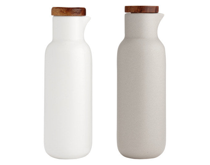 LADELLE Essig- und Öl-Set Essentials weiss/stone ø 6.2x18.3 cm in Weiss, Stone, Grau, Natur, Braun präsentiert im Onlineshop von KAQTU Design AG. Öl & Essig ist von LADELLE