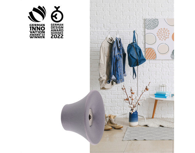WAGNER Wandhaken Tulip hooks4home ø 50x30 mm schiefergrau in präsentiert im Onlineshop von KAQTU Design AG. Kleiderhaken ist von WAGNER