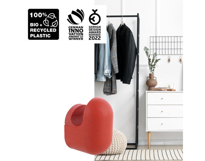 WAGNER Wandhaken Pill Gross 76 x 47 x 57 mm torallenrot Inkl. Schrauben+Dübel in präsentiert im Onlineshop von KAQTU Design AG. Kleiderhaken ist von WAGNER