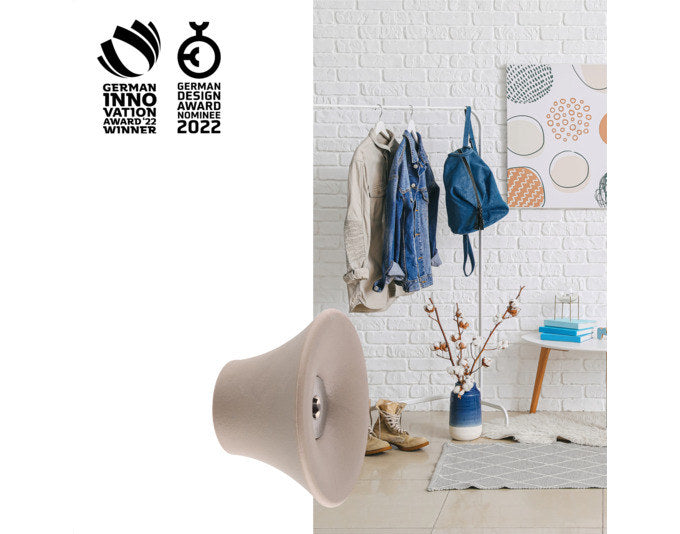 WAGNER Wandhaken Tulip hooks4home ø 50x30 mm taupe in präsentiert im Onlineshop von KAQTU Design AG. Kleiderhaken ist von WAGNER