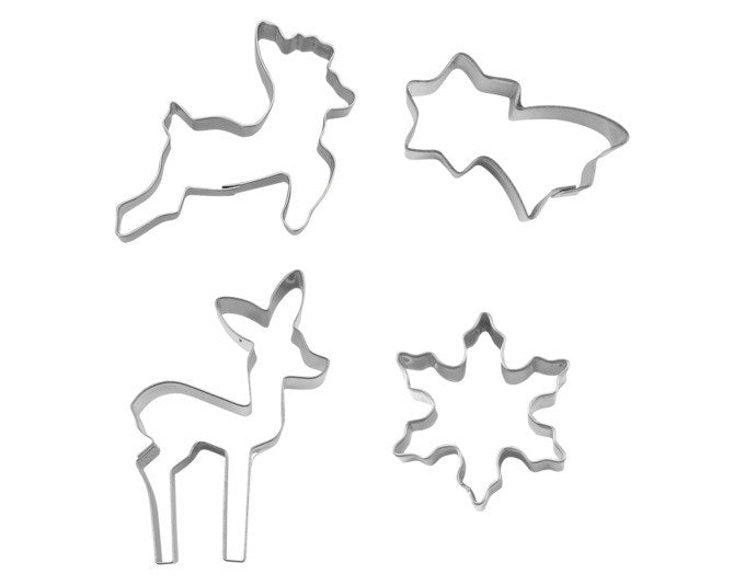 STÄDTER Ausstecher Set Little Christmas 4-teilig 4-6 cm in Silber präsentiert im Onlineshop von KAQTU Design AG. Ausstecher ist von STÄDTER