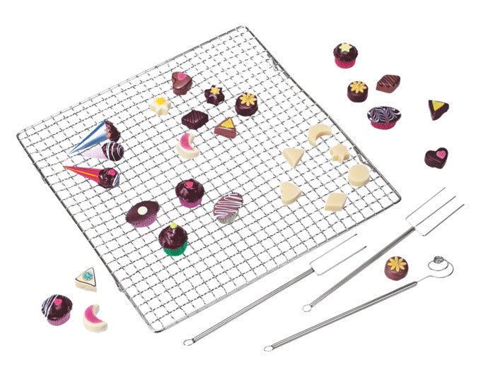 STÄDTER Pralinen-Set 4-teilig 3 Gabeln 1 Abtropfgitter Edelstahl in präsentiert im Onlineshop von KAQTU Design AG. Küchenhelfer ist von STÄDTER