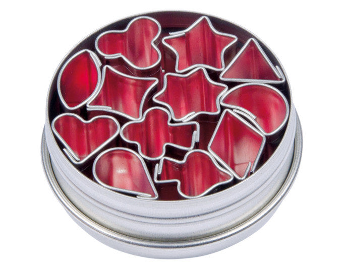 STÄDTER Ausstecher in Dose Mini 12 Motive 1.5 cm in Silber präsentiert im Onlineshop von KAQTU Design AG. Ausstecher ist von STÄDTER