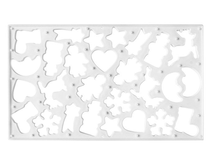 STÄDTER Ausstecher Keksausstecherbrett 37x22 cm weiss mit 9 Motiven in Weiss präsentiert im Onlineshop von KAQTU Design AG. Ausstecher ist von STÄDTER