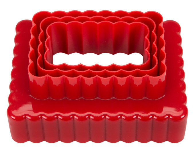 STÄDTER Ausstecher Set Rechteck 5.5x3.0 cm - 9.5x7.0x4.0 cm rot in Rot präsentiert im Onlineshop von KAQTU Design AG. Ausstecher ist von STÄDTER