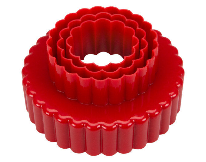 STÄDTER Ausstecher Set Rund ø 9.0 / 8.0 / 7.0 / 6.0 / 5.0 / 4.0 cm rot in Rot präsentiert im Onlineshop von KAQTU Design AG. Ausstecher ist von STÄDTER