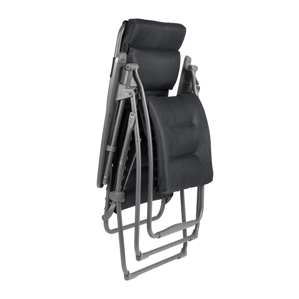 LAFUMA Relaxsessel Futura BeComfort® XL dark grey Gestell titane in Silver, Grau, Titane präsentiert im Onlineshop von KAQTU Design AG. Liegestuhl ist von LAFUMA