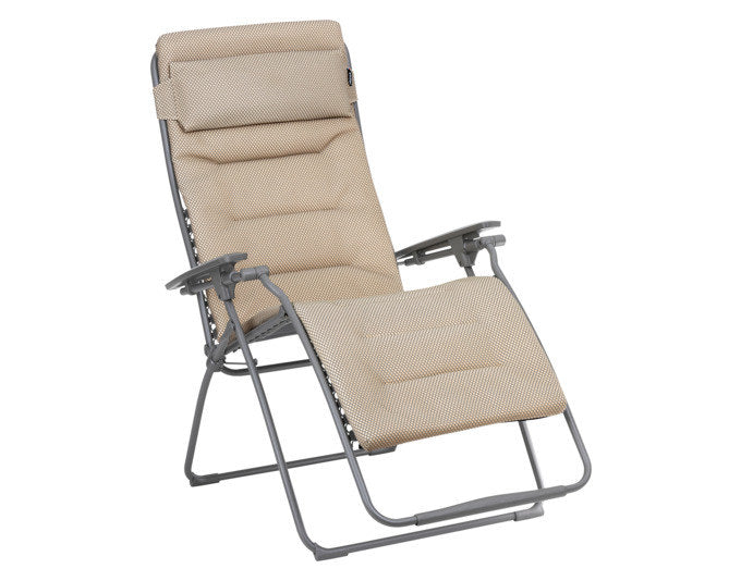 LAFUMA Relaxsessel Futura BeComfort® XL moka Gestell titane in Moka, Braun, Titane, Grau präsentiert im Onlineshop von KAQTU Design AG. Liegestuhl ist von LAFUMA
