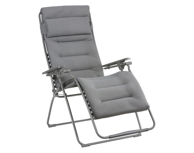 LAFUMA Relaxsessel Futura BeComfort® XL silver Gestell titane in Dark grey, Grau, Titane präsentiert im Onlineshop von KAQTU Design AG. Liegestuhl ist von LAFUMA