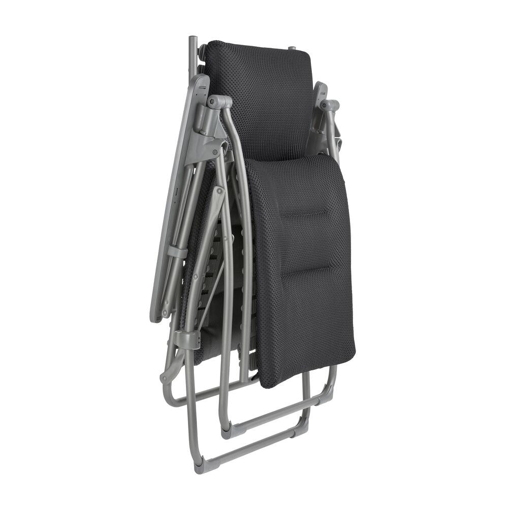 LAFUMA Relaxsessel Evolution BeComfort® dark grey Gestell titane in Dark grey, Grau, Titane präsentiert im Onlineshop von KAQTU Design AG. Liegestuhl ist von LAFUMA