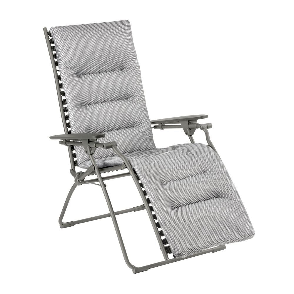 LAFUMA Relaxsessel Evolution BeComfort® silver Gestell titane in Silver, Grau, Titane präsentiert im Onlineshop von KAQTU Design AG. Liegestuhl ist von LAFUMA