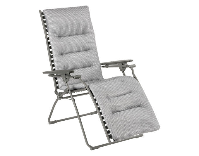 LAFUMA Relaxsessel Evolution BeComfort® silver Gestell titane in Silver, Grau, Titane präsentiert im Onlineshop von KAQTU Design AG. Liegestuhl ist von LAFUMA