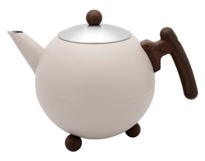 BREDEMEIJER Teekanne Bella Ronde 1.2 l beige/braun in Beige, Braun präsentiert im Onlineshop von KAQTU Design AG. Teekrüge ist von BREDEMEIJER
