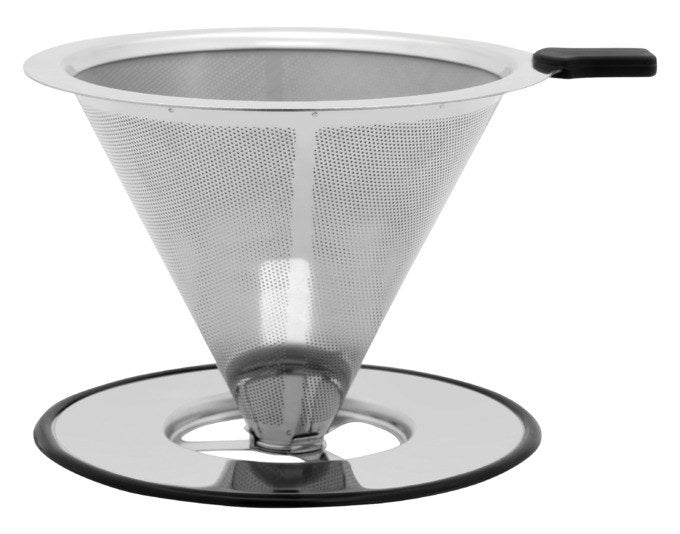 LEOPOLD Kaffeefilter Salento Inox ø 11x8.3 cm in Silber präsentiert im Onlineshop von KAQTU Design AG. Kaffeezubehör ist von LEOPOLD