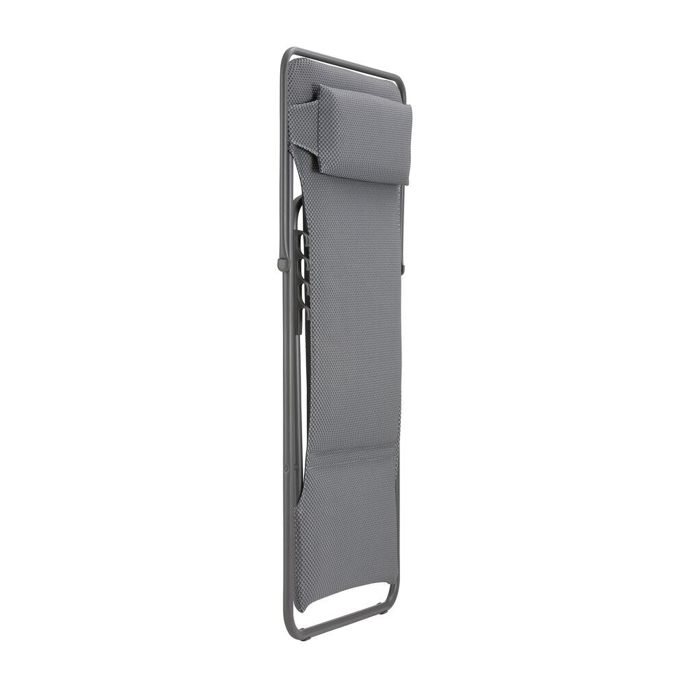 LAFUMA Sessel Maxi Transat+ BeComfort® silver Gestell titane in Silver, Grau präsentiert im Onlineshop von KAQTU Design AG. Liegestuhl ist von LAFUMA