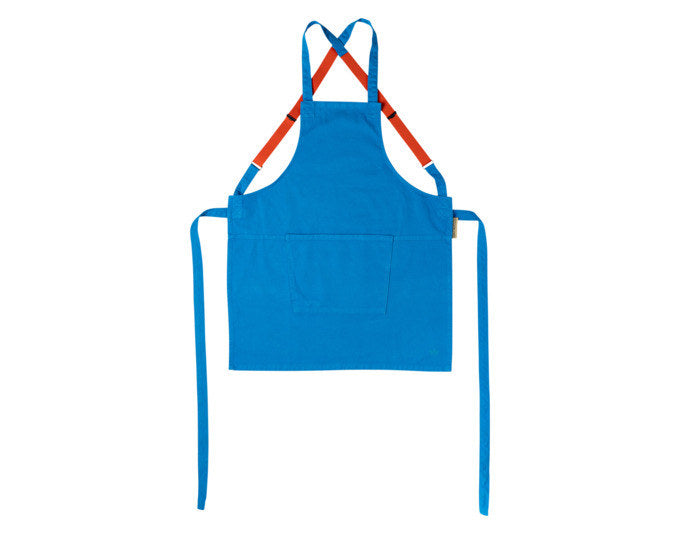 DUTCHDELUXES Schürze Hosenträger Canvas Azure Blue in Blue, Blau präsentiert im Onlineshop von KAQTU Design AG. Kochschürzen ist von DUTCHDELUXES