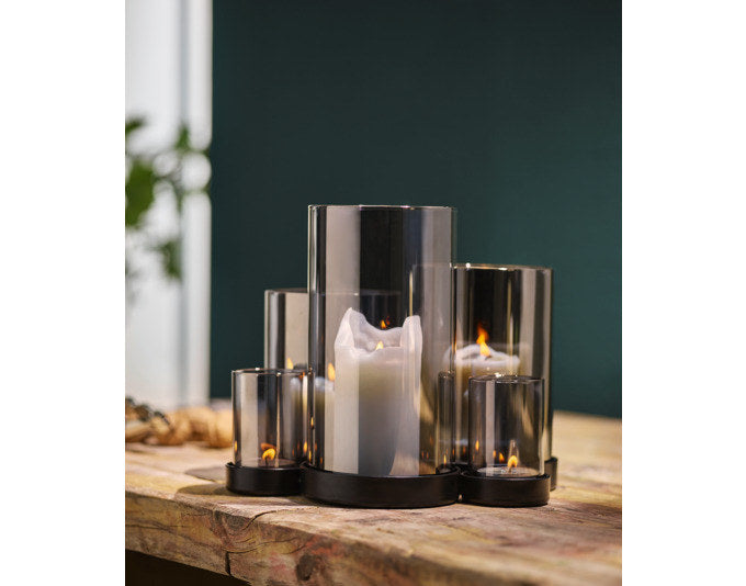 PHILIPPI Windlicht Lichtermeer 24x22x19 cm in Transparent, Grau präsentiert im Onlineshop von KAQTU Design AG. Laterne ist von PHILIPPI