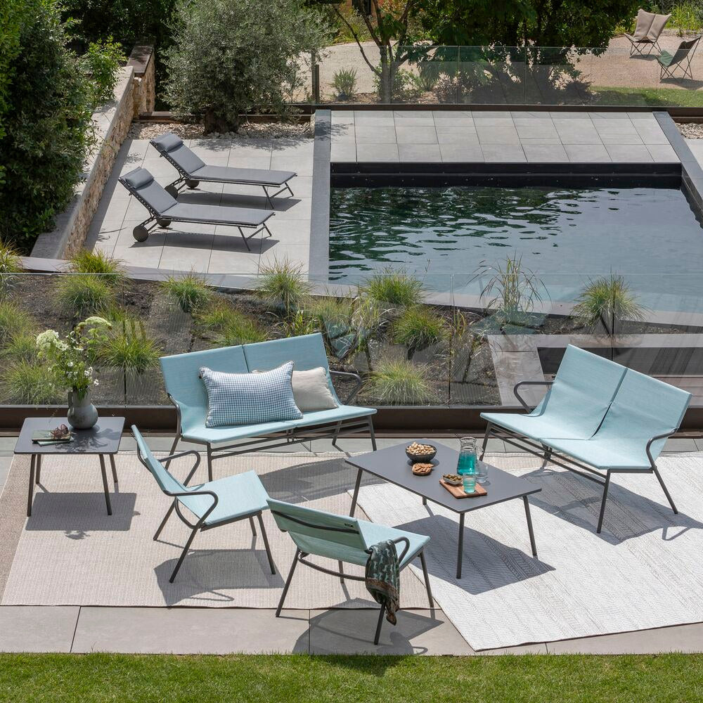 LAFUMA Liege Miami II Becomfort silver in Silver, Grau präsentiert im Onlineshop von KAQTU Design AG. Liegestuhl ist von LAFUMA