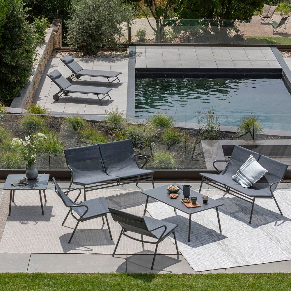 LAFUMA Liege Miami II Becomfort silver in Silver, Grau präsentiert im Onlineshop von KAQTU Design AG. Liegestuhl ist von LAFUMA