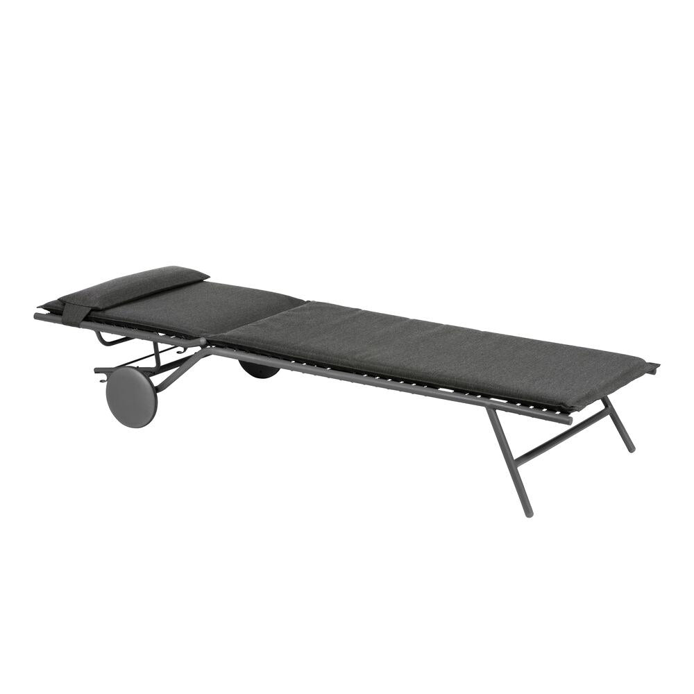 LAFUMA Liege Bayanne II Hedona onyx in Onyx, Schwarz präsentiert im Onlineshop von KAQTU Design AG. Liegestuhl ist von LAFUMA