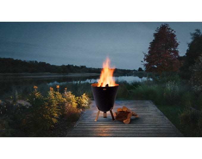PHILIPPI Feuerkorb Bonfire ø 40x64 cm in Schwarz präsentiert im Onlineshop von KAQTU Design AG. Feuerschale ist von PHILIPPI