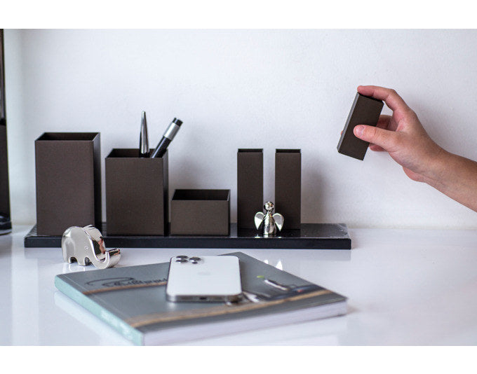 PHILIPPI Organizer Theo 37x12x8 cm 6tlg. in Braun, Schwarz präsentiert im Onlineshop von KAQTU Design AG. Bürozubehör ist von PHILIPPI