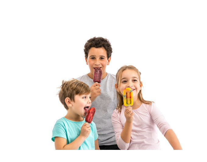 LÉKUÉ Glaceform Magnum 4 Stück Silikon assortiert in Assortiert präsentiert im Onlineshop von KAQTU Design AG. Küchenhelfer ist von LEKUE