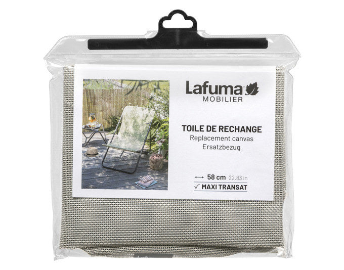 LAFUMA Ersatzbezug Maxi Transat Clip Batyline Beige Seigle ll 58 cm in Beige, Braun, Seigle präsentiert im Onlineshop von KAQTU Design AG. Outdoor Zubehör ist von LAFUMA