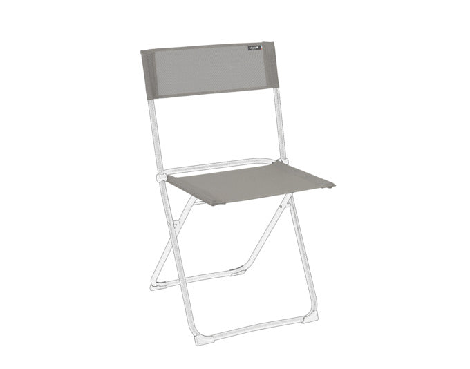 Ersatzbezug für LAFUMA Balkonstuhl, Batyline ISO in Marron Terre, ideal für Outdoor-Bereich, robust und stilvoll.