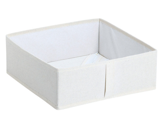 ZELLER Aufbewahrungsbox Polyester/Vlies beige 30x30x11 cm in Beige, Braun präsentiert im Onlineshop von KAQTU Design AG. Aufbewahrungskisten ist von ZELLER PRESENT