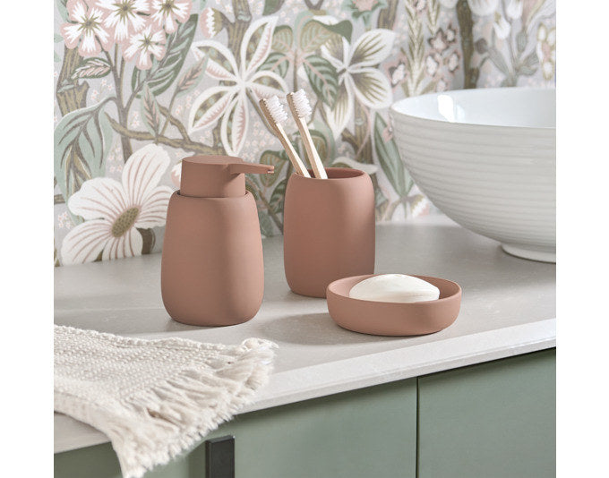 ZELLER Seifenschale Keramik mocca ø 11.2x3.3 cm in Mocca, Braun präsentiert im Onlineshop von KAQTU Design AG. Seifenspender ist von ZELLER PRESENT