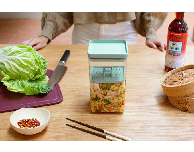 BRABANTIA Fermentier-Set Tasty+ jade green in präsentiert im Onlineshop von KAQTU Design AG. Einmachgläser ist von BRABANTIA