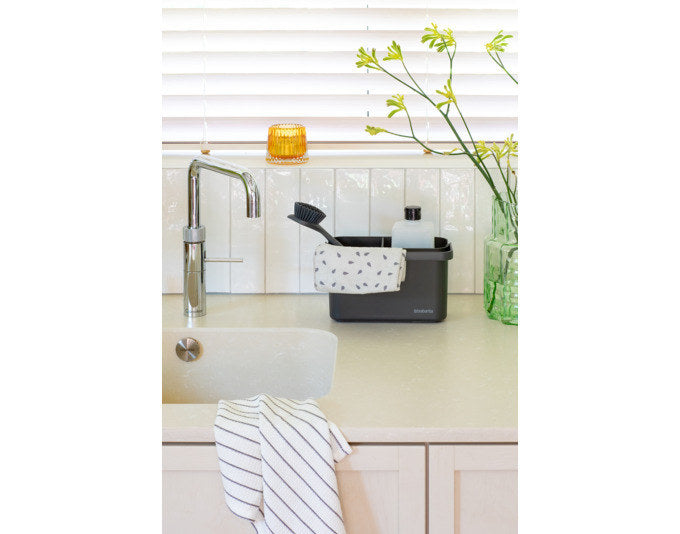 BRABANTIA Spülbecken-Organizer SinkSide dark grey 22x11x13.4 cm in Dark grey, Grau präsentiert im Onlineshop von KAQTU Design AG. Reinigung & Wäsche ist von BRABANTIA