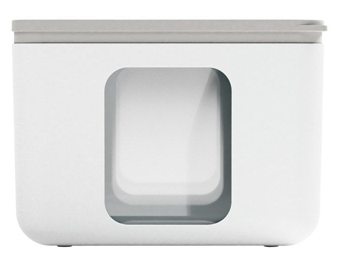 BLIM PLUS Vorratsdose Quadro M arctic 16.6x16.6x12 cm PEEK BOX Collection in Arctic white, Weiss präsentiert im Onlineshop von KAQTU Design AG. Vorratsbehälter ist von BLIMPLUS
