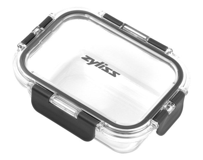 ZYLISS Vorratsbehälter Glas 0.37 l 15.5x11.5x5.5 cm in Grau, Transparent präsentiert im Onlineshop von KAQTU Design AG. Vorratsbehälter ist von ZYLISS