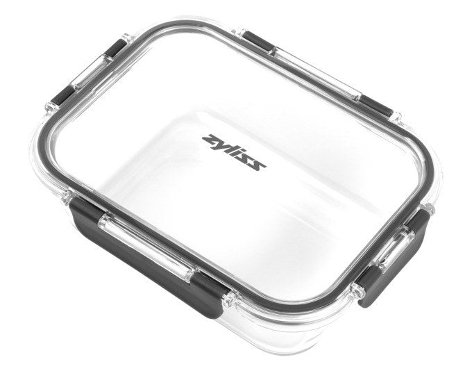 ZYLISS Vorratsbehälter Glas 1.05 l 21x16x6.5 cm in Grau, Transparent präsentiert im Onlineshop von KAQTU Design AG. Vorratsbehälter ist von ZYLISS