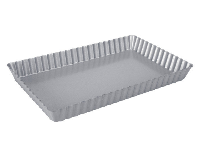 STÄDTER Tarteform mit Hebeboden 28x18x3 cm silber We love Baking in präsentiert im Onlineshop von KAQTU Design AG. Backformen ist von STÄDTER