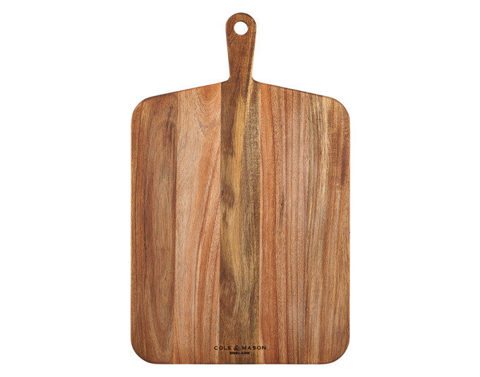 COLE&MASON Holzschneidbrett Akazie gross 52x32x2 cm in Holzoptik, Braun präsentiert im Onlineshop von KAQTU Design AG. Schneidbrett ist von COLE & MASON