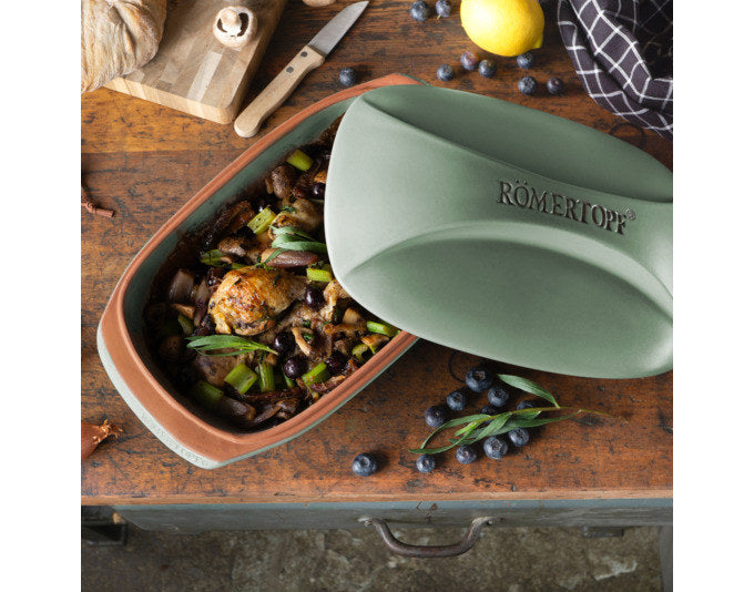 RÖMERTOPF Bräter Culinario 3.0 l 35x20.5x16.5 cm grün in Grün präsentiert im Onlineshop von KAQTU Design AG. Bräter ist von RÖMERTOPF