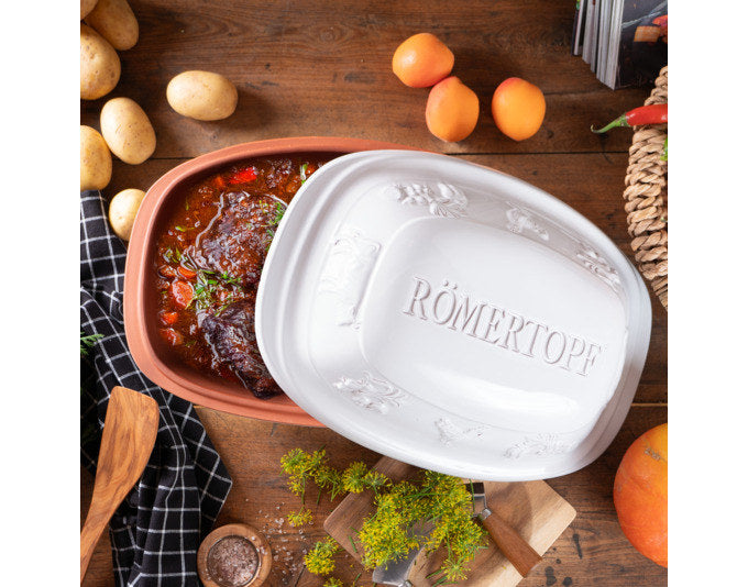 RÖMERTOPF Bräter Rustico 3.5 l 37x27x20 cm weiss in Weiss präsentiert im Onlineshop von KAQTU Design AG. Bräter ist von RÖMERTOPF