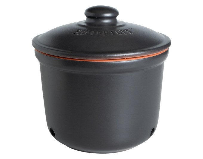 RÖMERTOPF Frischetopf Maxi 2.8 l ø 20x21 cm schwarz in Schwarz präsentiert im Onlineshop von KAQTU Design AG. Kochtopf ist von RÖMERTOPF