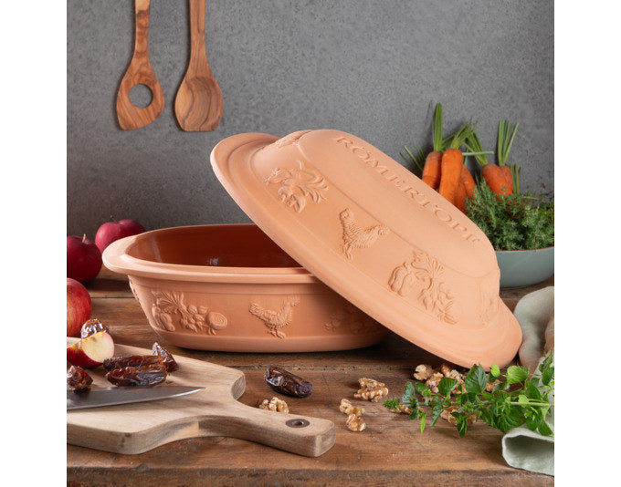 RÖMERTOPF Bräter Rustico 3.0 l 33.5x25x18 cm terracotta in Terracotta, Braun präsentiert im Onlineshop von KAQTU Design AG. Bräter ist von RÖMERTOPF