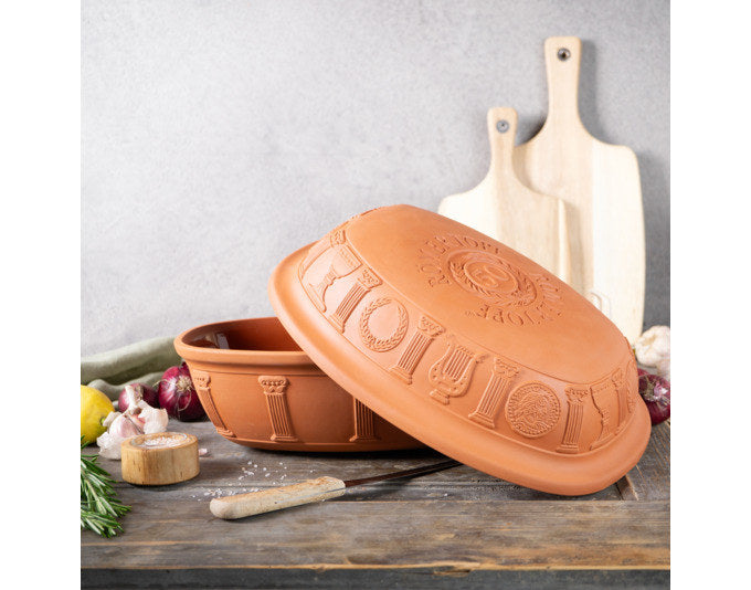 RÖMERTOPF Bräter 50 Jahre Jubiläum 5.0 l 38.5x28.5x19 cm terracotta in Terracotta, Braun präsentiert im Onlineshop von KAQTU Design AG. Bräter ist von RÖMERTOPF