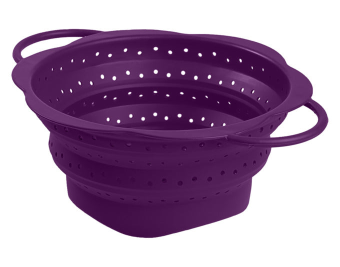 KOCHBLUME Faltsieb L 32x25x11.5 cm lila in präsentiert im Onlineshop von KAQTU Design AG. Salatzubehör ist von KOCHBLUME