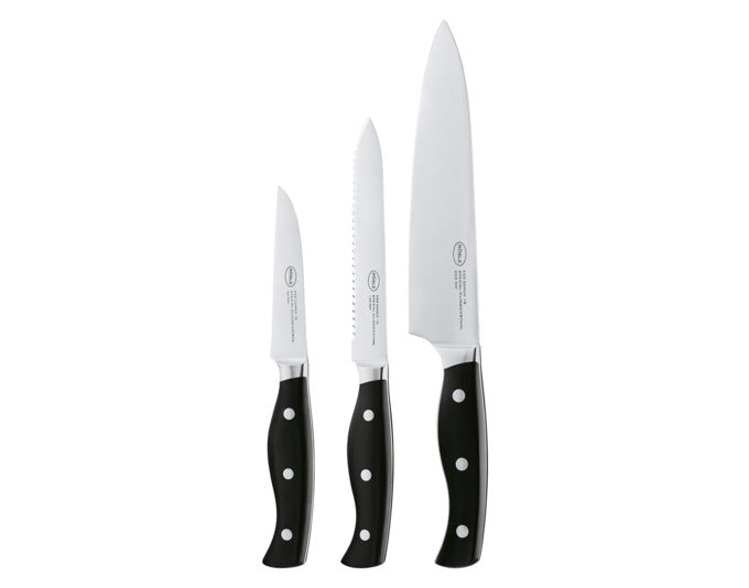 RÖSLE Messerset Pura 3-teilig in präsentiert im Onlineshop von KAQTU Design AG. Küchenmesser ist von RÖSLE