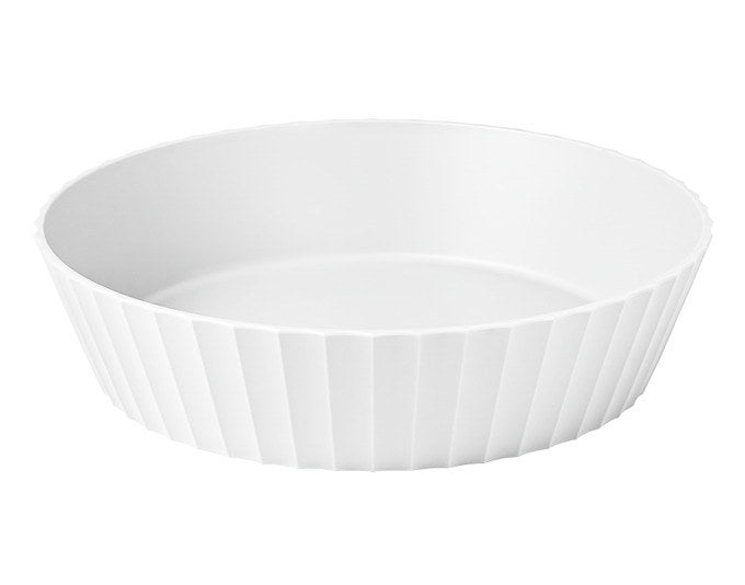 BLIM PLUS Schüssel Hera Gr. L ø 25 cm H 6 cm weiss in Weiss präsentiert im Onlineshop von KAQTU Design AG. Schale ist von BLIMPLUS