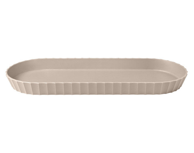 BLIM PLUS Tablett Minerva Gr. M 37.5x15 cm moka grey in Moka grey, Grau präsentiert im Onlineshop von KAQTU Design AG. Tablett ist von BLIMPLUS